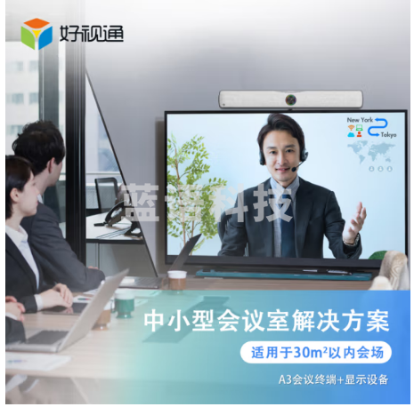 好视通小型会议室音视频解决方案(会议终端A3+显示屏) 适合30㎡以内
