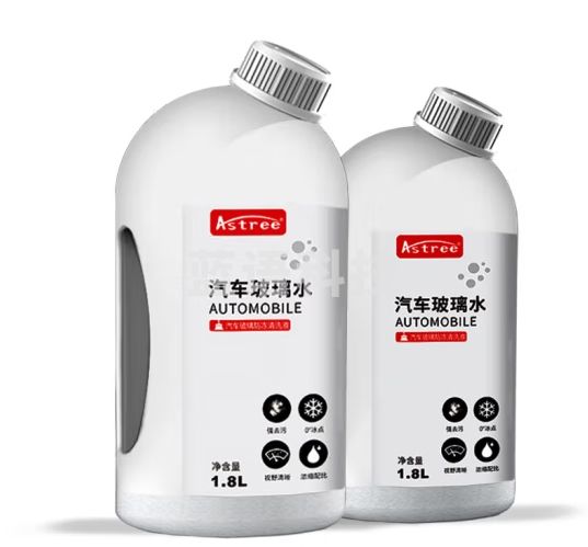 Astree汽车玻璃水0℃ 1.8L*2瓶装去油膜玻璃清洁剂去污清洗剂四季通用