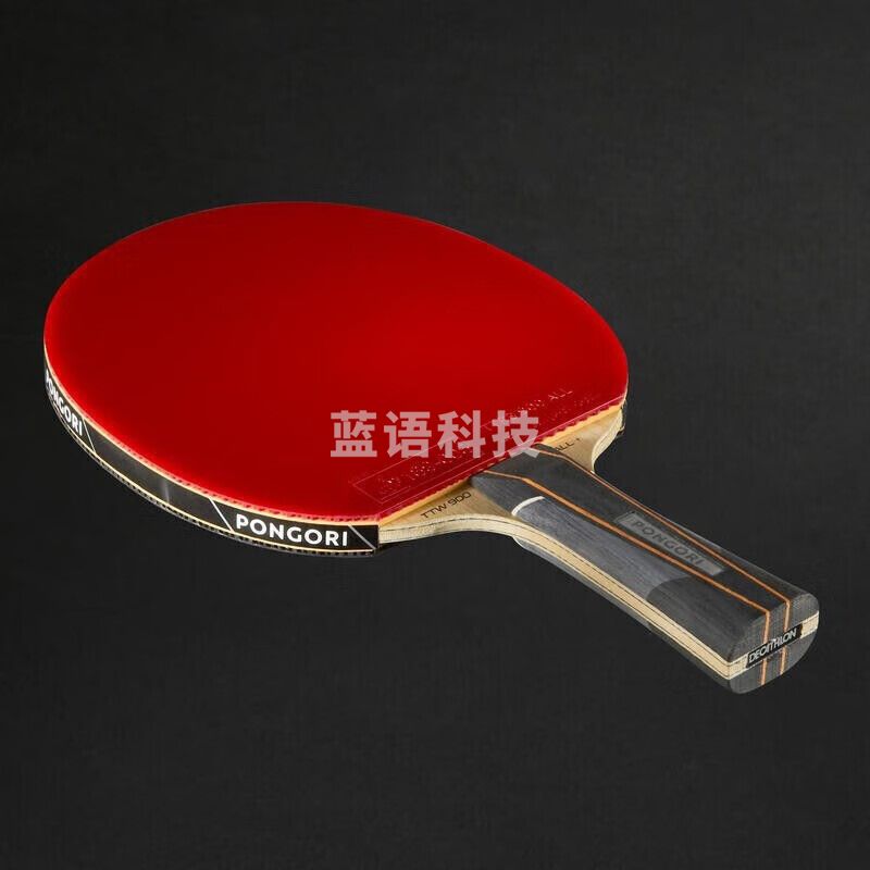 迪卡侬 乒乓球拍 六星单拍TATTTR960弧圈型横拍（断钢） 4095191（只）