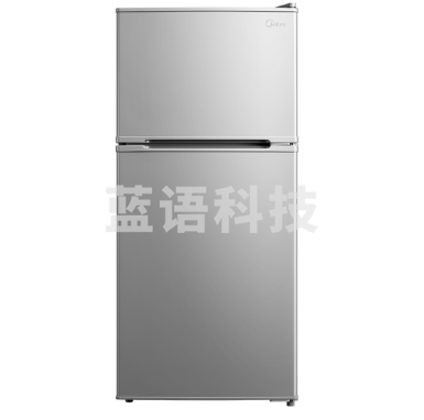 美的冰箱BCD-112CM 112升 两门双开门双温冰箱 闪白银