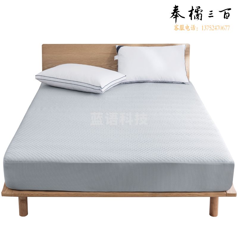 京东京造天丝防水床垫保护套床笠席梦思床罩耐脏180x200cm1.8m床灰色