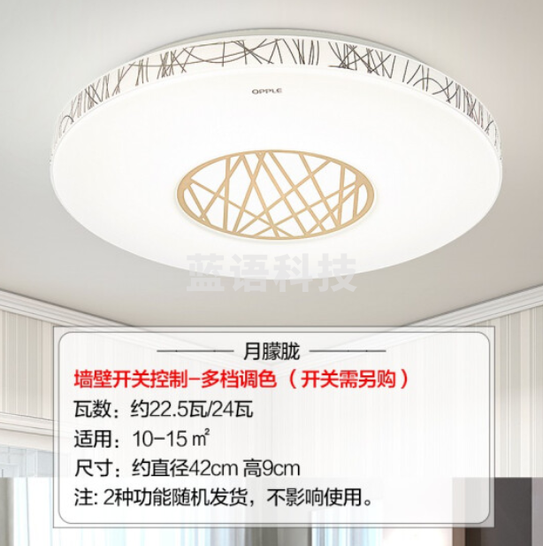 欧普照明（OPPLE）LED吸顶灯简约现代房间灯温馨浪漫客厅餐厅主卧室灯具