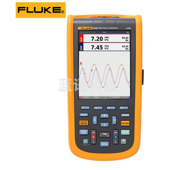 福禄克(FLUKE)123B/CN手持示波器 双路输出