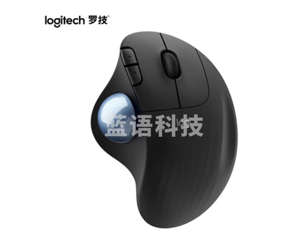 罗技（Logitech） ERGO M575无线轨迹球鼠标 专业绘图 人体工程学设计 办公鼠标 石墨黑 商用版