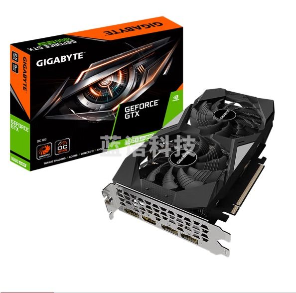 技嘉(GIGABYTE)GeForce GTX 1660 SUPER OC 风神 6G 192bit GDDR6竞游戏设计智能学习电脑独立显卡