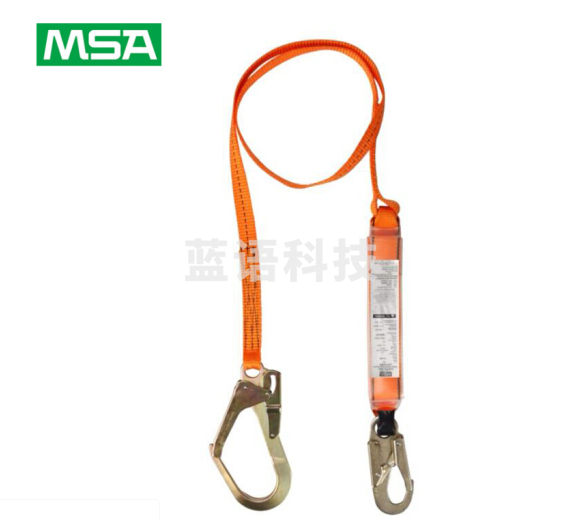 梅思安/MSA 10128058轻巧星吸震绳单腿 55mm开口挂钩 （2米/1条）