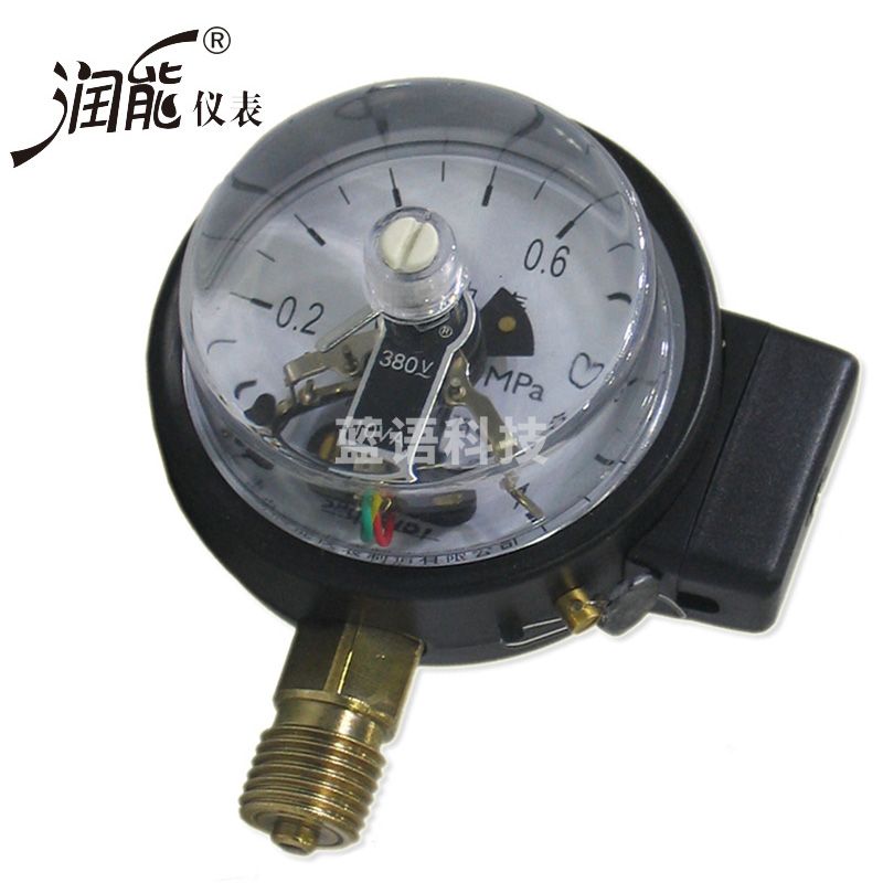 润能 电接点压力表YX60上下限报警控制继电器水压油压气压表功率10VA 0-0.25MPa