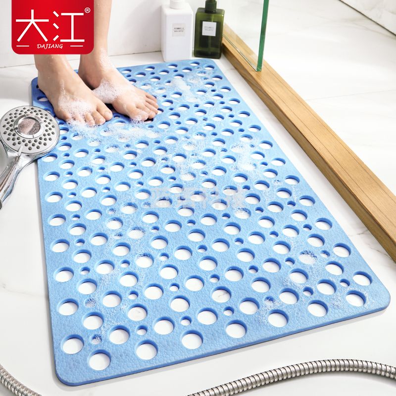 大江 浴室防滑垫 欧普圆点 蓝色 60*90cm