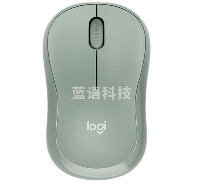 罗技M221 轻音鼠标 无线鼠标 对称鼠标 带无线微型接收器 薄荷绿