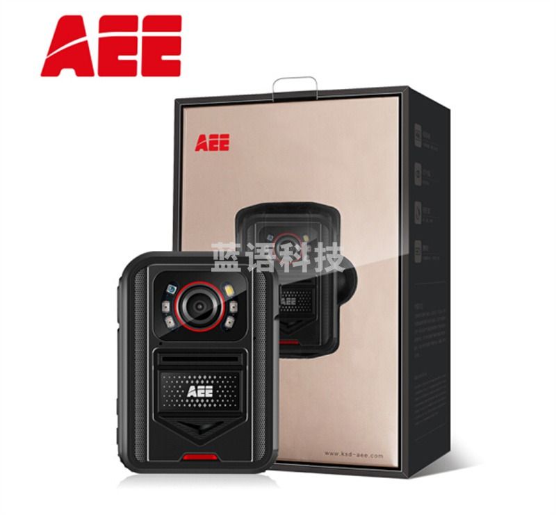 AEE DSJ-K8执法记录仪H.265压缩双电4K高清170°红外夜视骑行现场记录仪