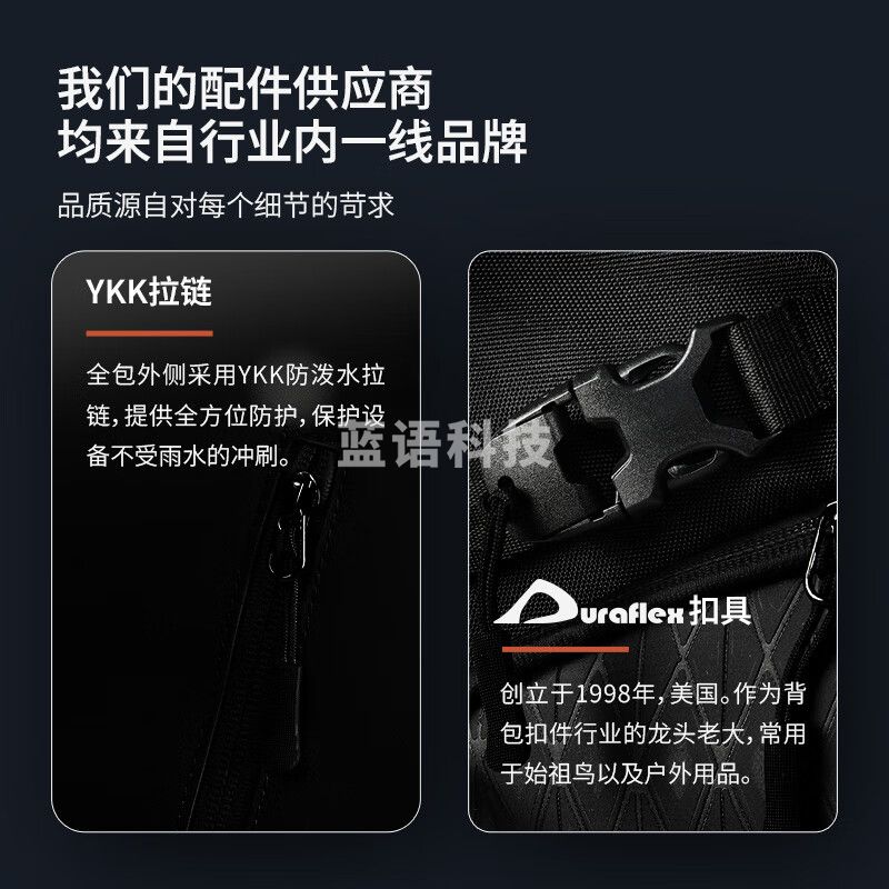 锐玛（EIRMAI）F3D相机包游隼系列微单单反摄影包适用尼康佳能索尼数码收纳包多功能大容量双肩背包 璀璨黑16L