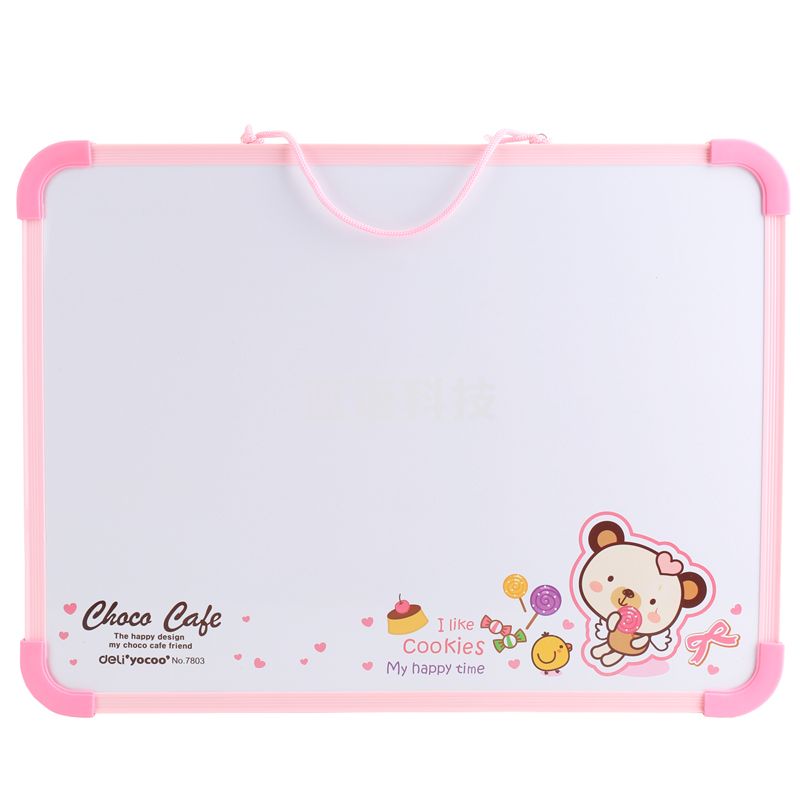 得力7803学生白板(粉)(块)