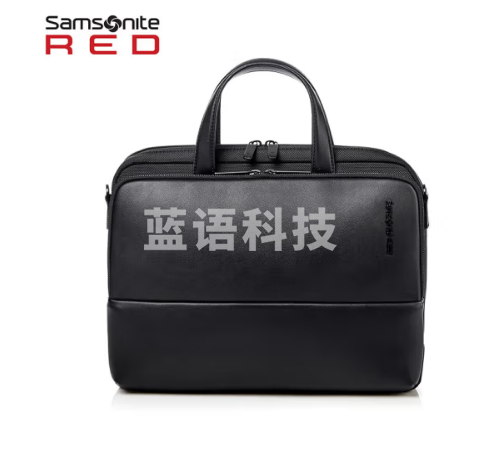 Samsonite/新秀丽公文包男士商务手提包11.6英寸电脑包斜挎包HR6*09002黑色