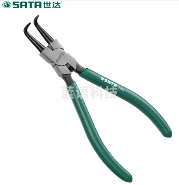 世达（SATA）穴用曲口卡簧钳7