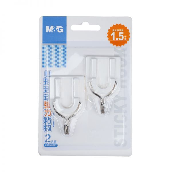晨光ARCN8287U型强力粘钩1.5kg（2只装）