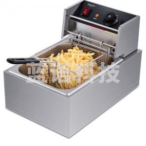 德玛仕 DEMASHI L-101C 电炸炉 商用单双缸炸鸡炸薯条机 小吃油炸锅 炸串机油炸炉 单缸10升