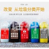 垃圾分类标识牌 不可回收标示贴 国标带图垃圾分类贴（4个/套） （尺寸20*30和30*40请备注）