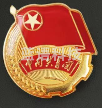 团徽徽章 加厚 标准型团徽 正版 背面带 共青团中央监制字样(别针款 磁扣款 可选)10个一套，整套出售