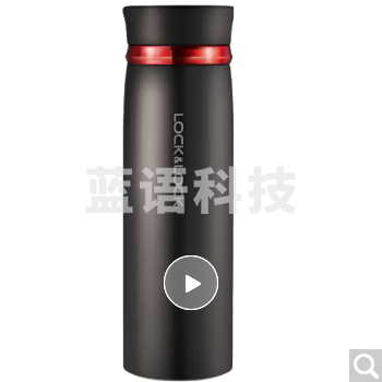 乐扣乐扣（LOCK&LOCK）菲特旋转盖轻量杯保温杯学生商务水杯450ml黑红 LHC4131BKR