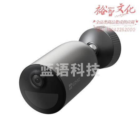 萤石 EB3 4G全彩全无线监控摄像头+128G监控专用卡 300万像素 2K画质 电池相机 内置电信eSIM卡 自带电池
