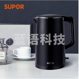苏泊尔 SUPOR SW-17J419 电水壶 双层防烫烧水壶 全钢无缝内胆 1.7L大容量