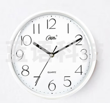 康巴丝(Compas)挂钟创意客厅钟表时尚简约时钟卧室挂表电子石英钟C2998 白色