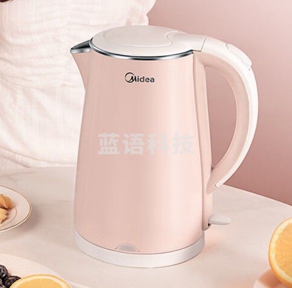 美的（Midea）电水壶烧水壶 电热水壶304不锈钢1.7L容量暖水壶 净甜家用大容量开水壶智能自动断电MK-HJ1705