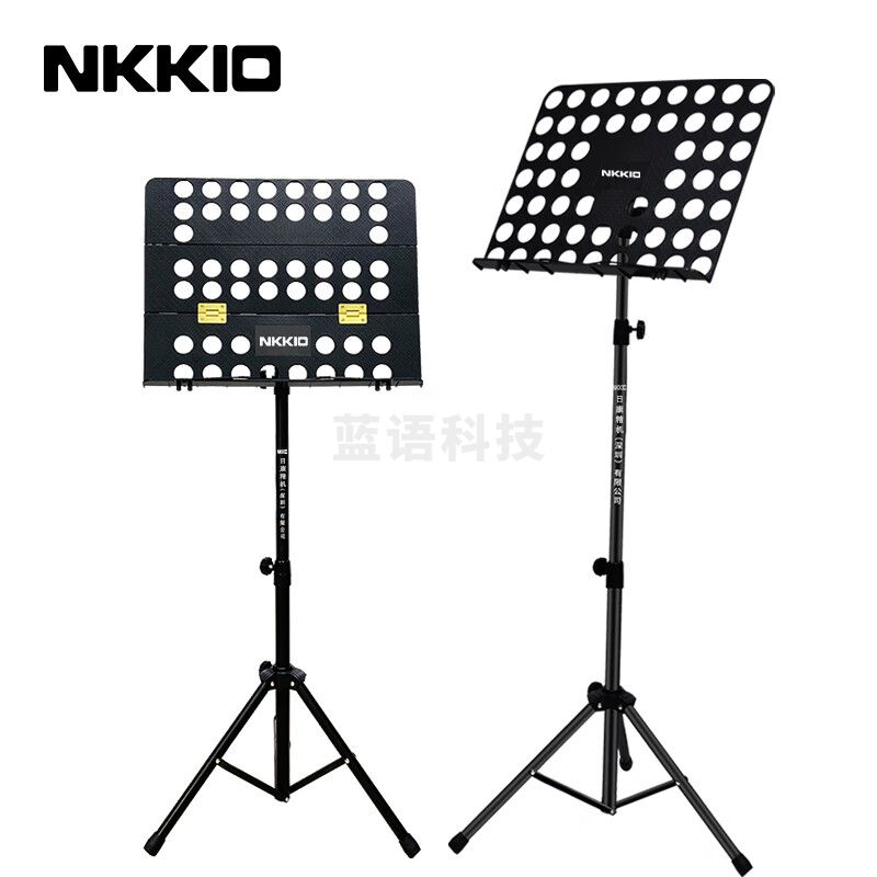 NKKIO尼康铝合金乐谱架便携可折叠升降吉他古筝琴歌谱台 金色合页 NKKIONKKIOPJ-2
