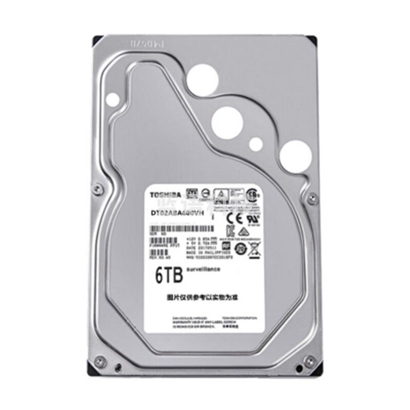 东芝(TOSHIBA) 监控级硬盘 6TB SATA 5400转 256M(DT02ABA600VH)