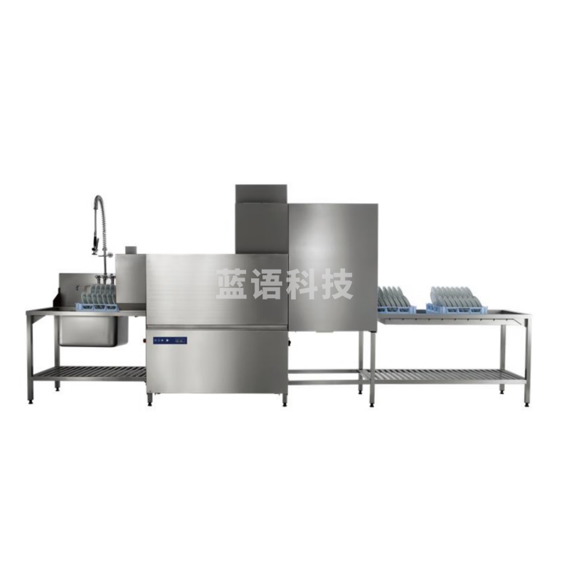 霍巴特多功能全自动商用洗碗机CN250-3853-LDH-1P 酒店连锁餐饮 通道机