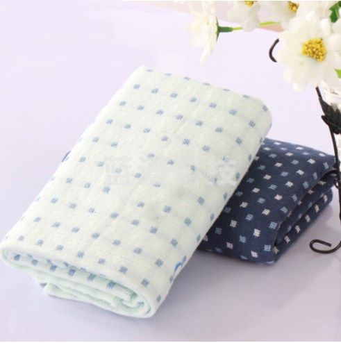 洁丽雅（GRACE）毛巾纯棉 吸水舒适双层面巾 全棉小格子日系洗脸大毛巾 成人婴儿毛巾 GS-5