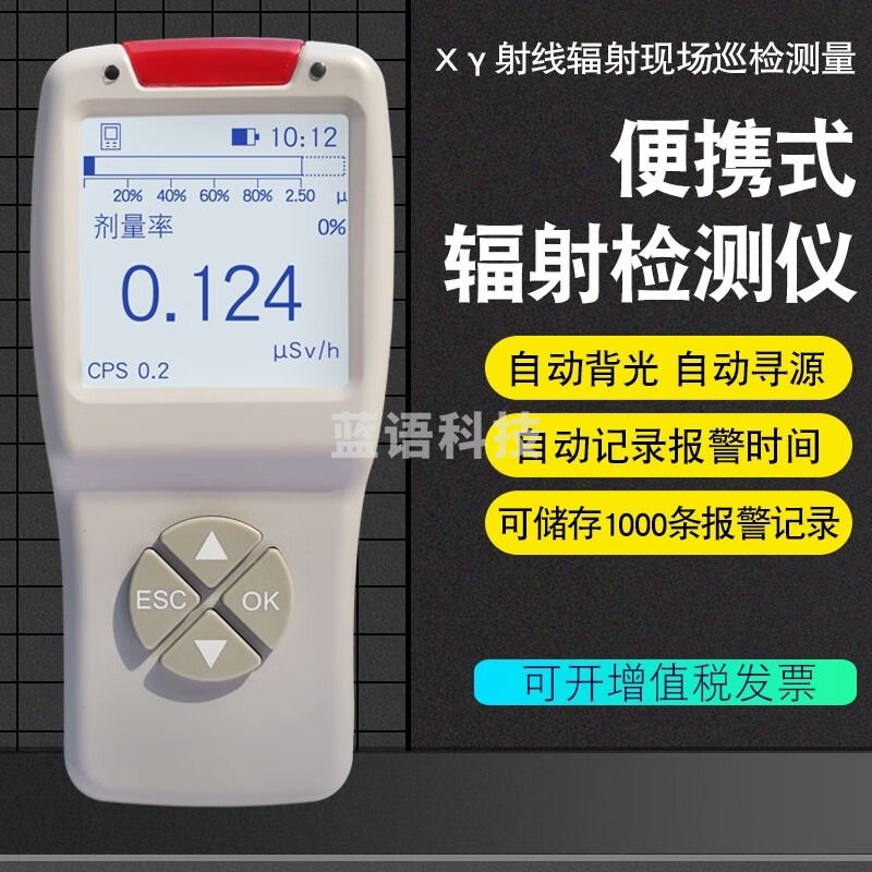 北上（BESOON）便携式核辐射检测仪 环境级Xγ射线辐射巡检仪电离辐射剂量率监测 BES-5300标配