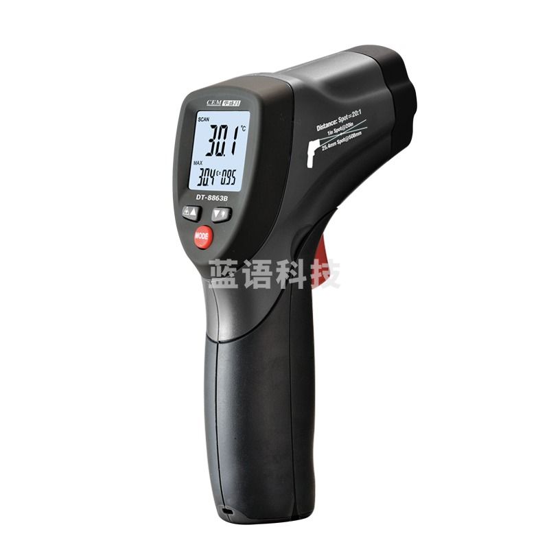 华盛昌（CEM）DT-8863B红外线测温仪 高精度手持式工业级温度计 家用厨房烘培水温检测仪油温枪