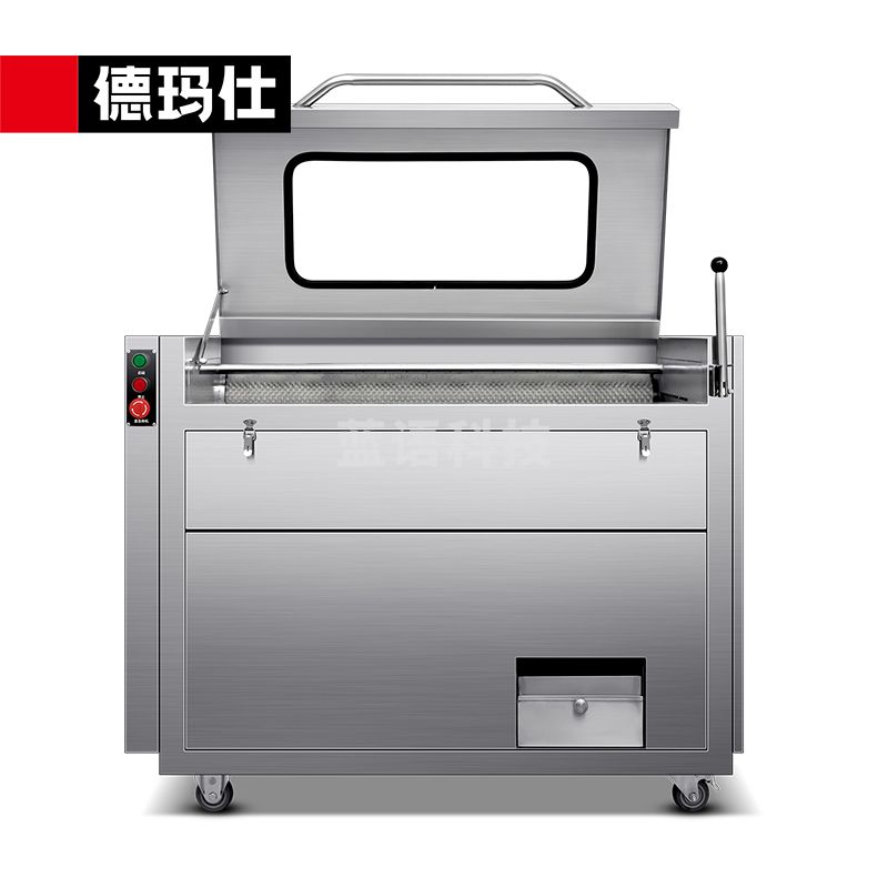 德玛仕（DEMASHI）毛刷清洗去皮机商用 全自动果蔬土豆清洗脱皮机QC-1500(380V)