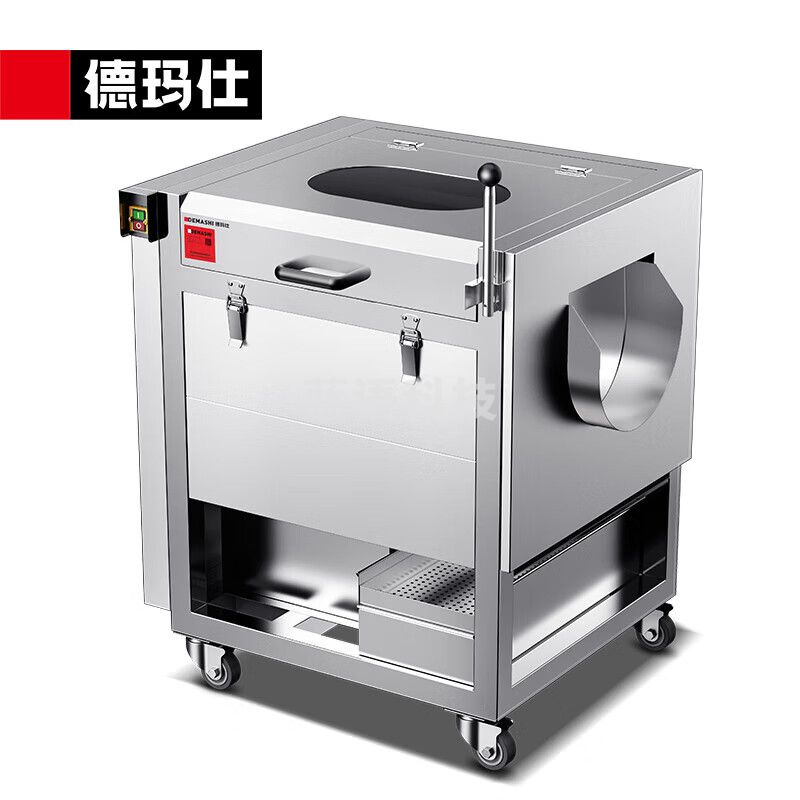 德玛仕（DEMASHI）毛刷清洗去皮机商用 全自动果蔬土豆清洗脱皮机QC-600(380V)