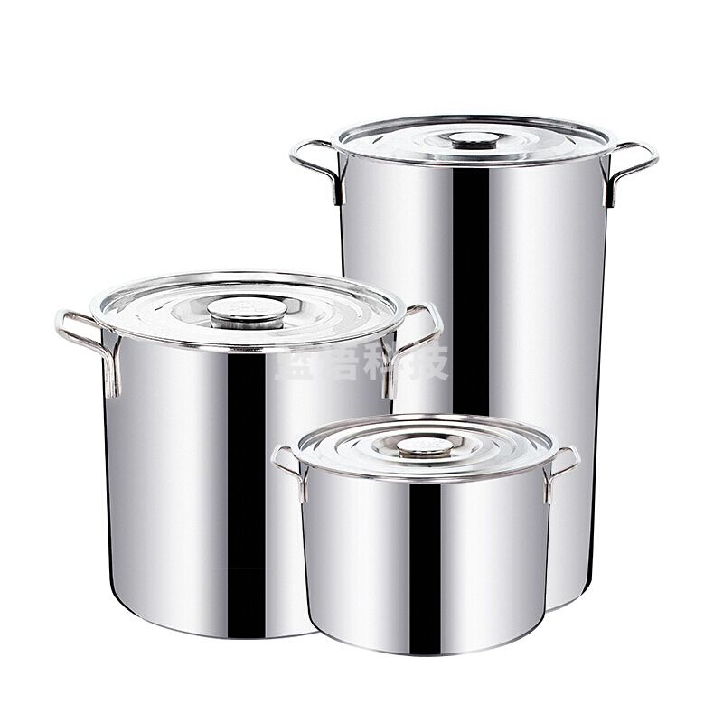 世纪菲梵 30公分 不锈钢桶 带盖 圆形 加厚 汤桶