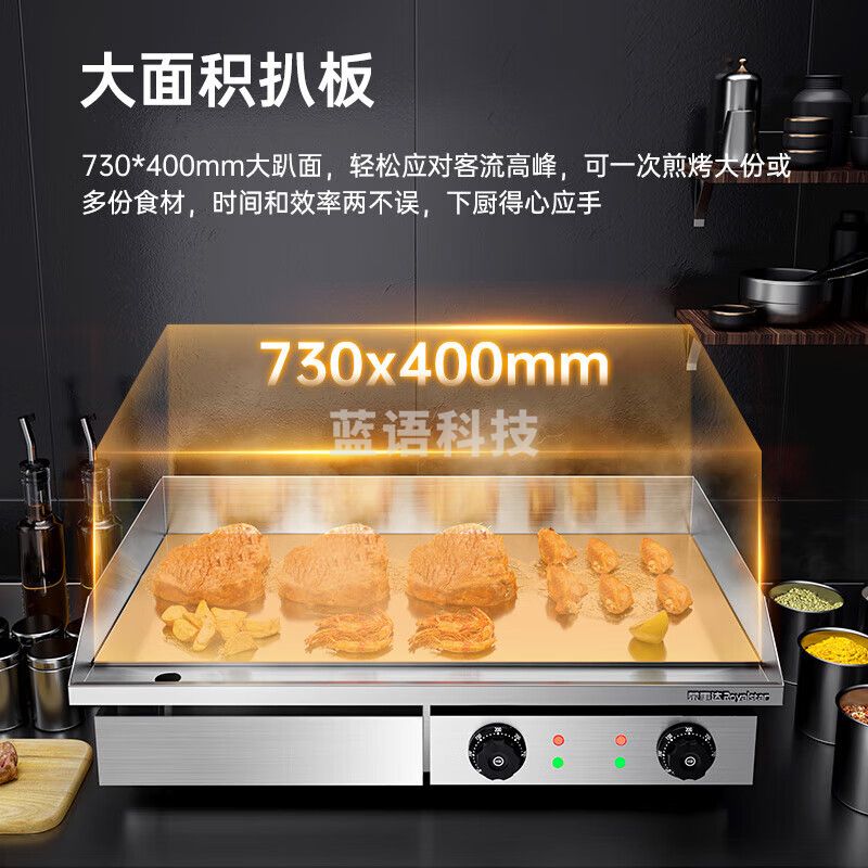荣事达（Royalstar）商用电炸炉电炸锅油炸锅炸串电炸锅炸鸡炸薯条炸串锅单双缸商用炸锅炸炉商用电扒炉 【100型+镀铬旗舰款】双温控｜电加热