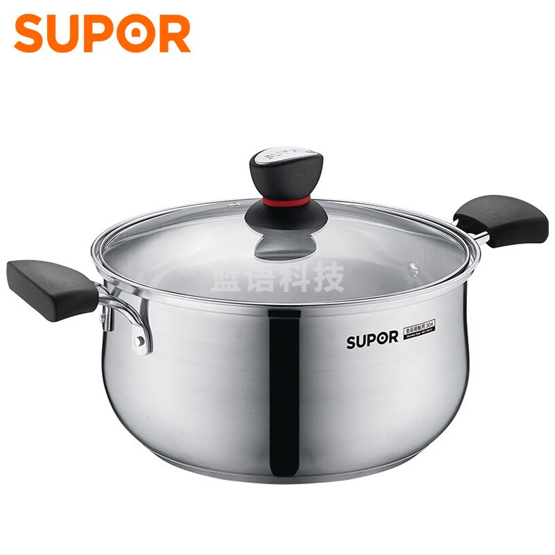 苏泊尔ST24H1 时尚系列 小红圈不锈钢汤锅 24cm
