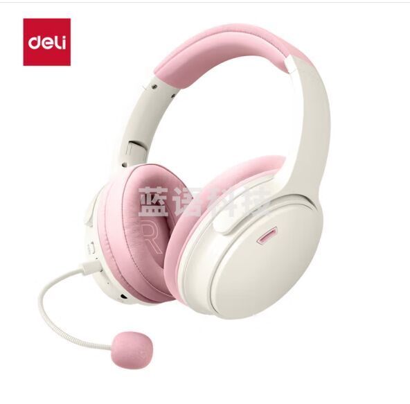 得力LT600耳返耳机(粉)(台)