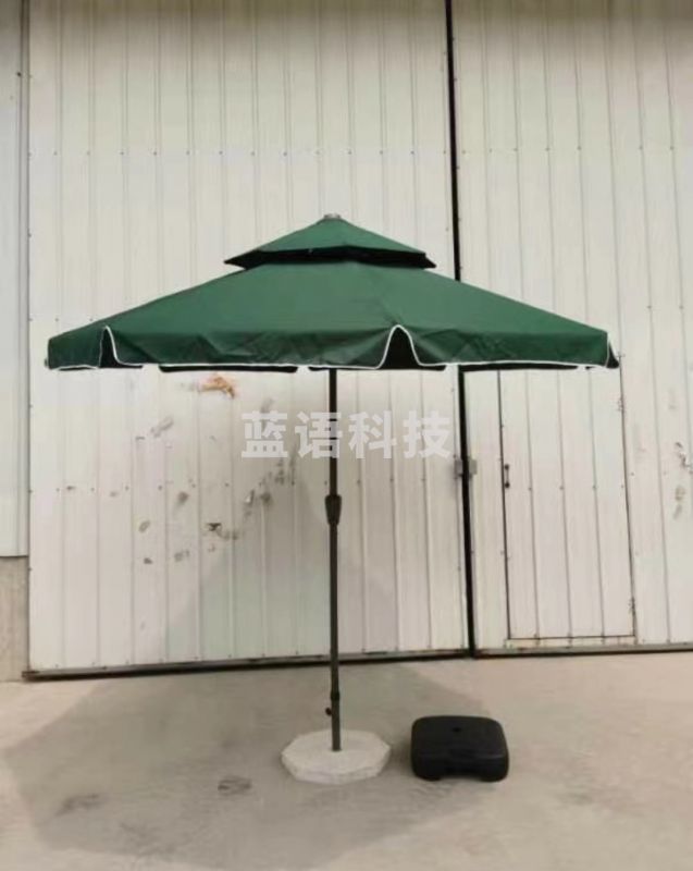 户外遮阳伞2.8*2.8M 太阳伞 折叠 墨绿