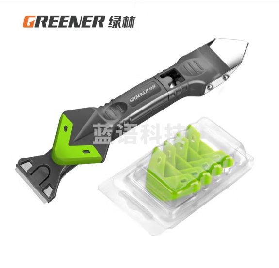 绿林(GREENER)玻璃刮胶板刮胶器铲刀刮刀器美缝硅胶铲胶工具修边五合一刮刀