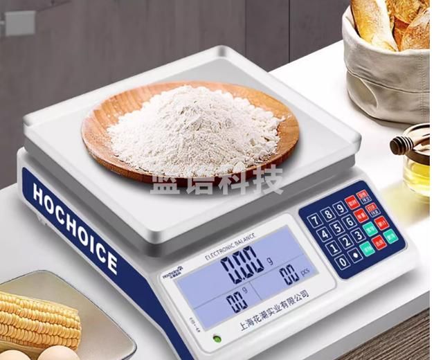 花潮（HC） 精准工业电子计数秤高精度工业台称精密克秤打印报警 量程精度30KG/1G