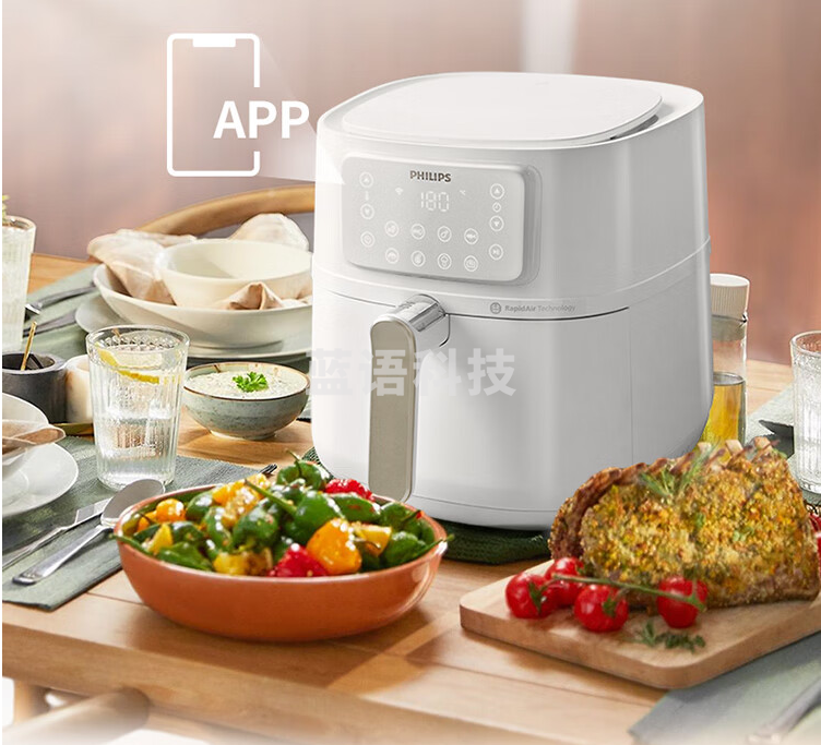 飞利浦(PHILIPS)全新智控空气炸锅 7.2L