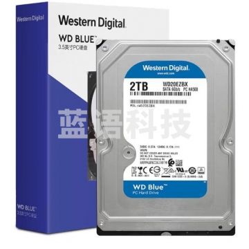 西部数据 台式机机械硬盘 WD Blue 西数蓝盘 2TB 7200转 256MB SATA (WD20EZBX) EICF02251722151297 M&C46070