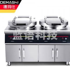 德玛仕 DEMASHI YCD54-2G 电饼铛 双盘柜式商用 大型双面加热 自动电热烤饼炉 烙饼机 380V 双头54CM盘面
