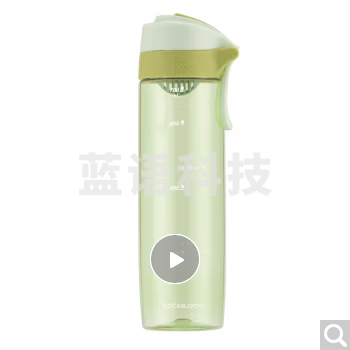 乐扣乐扣 lock&lock ABF768GRN Tritan塑料杯 运动水杯便携茶水杯 绿色750ML