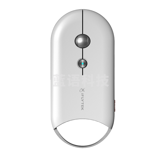 科大讯飞M610 智能语音蓝牙鼠标 无线办公 语音输入打字翻译 白