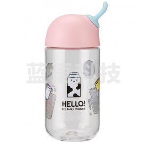 乐扣乐扣 lock&lock ABF653PIK Tritan塑料杯 运动水杯便携茶水杯 粉色460ML