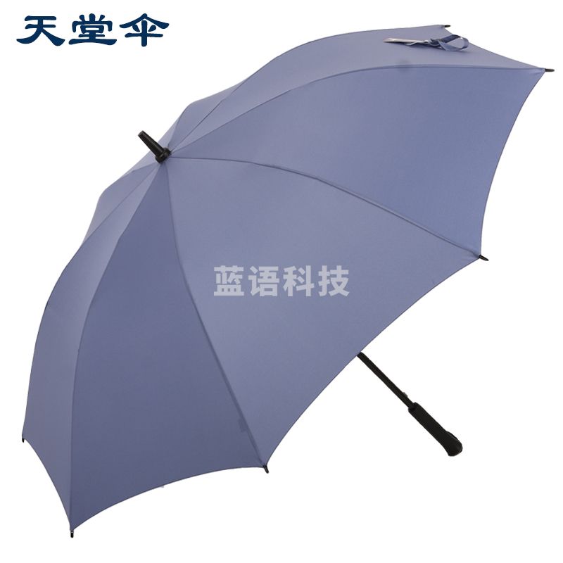 天堂伞长柄伞直杆伞天堂伞13024 男女式双人雨伞加固 灰蓝