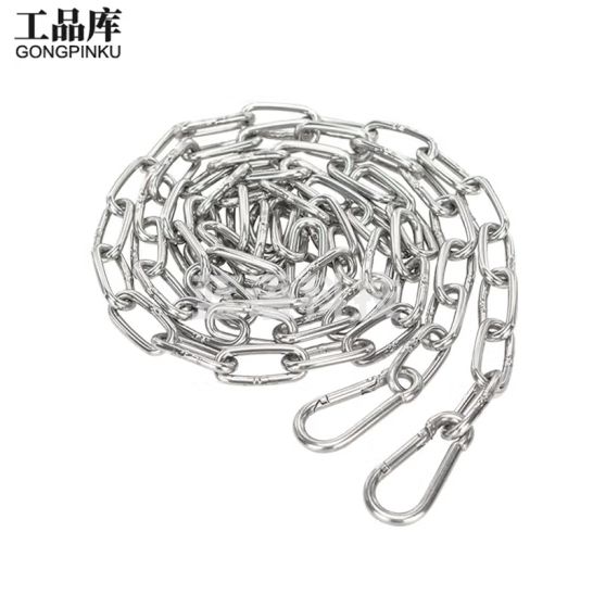 工品库 不锈钢链条 不锈钢长环链条 金属链条 不锈钢铁链 直径3mm长10米